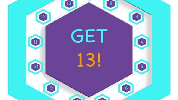 Get 13 Number Puzzle Game