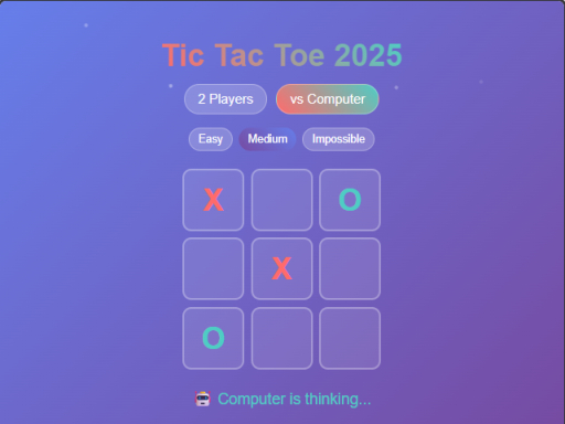 Tic Tac Toe 2025 Puzzle