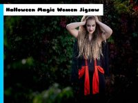 Halloween Magic Women Jigsaw Puzzle Game