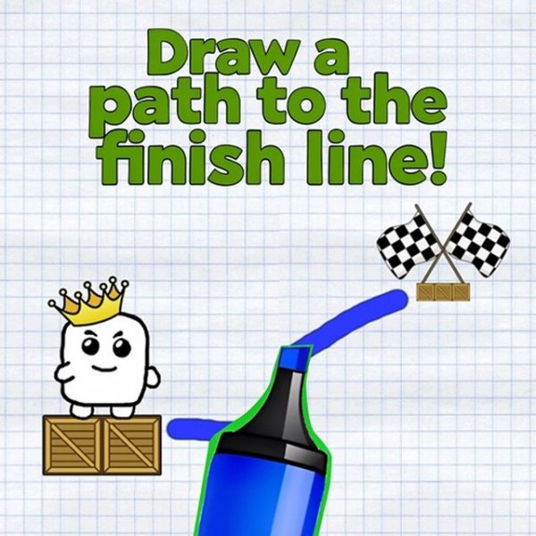 Draw a Path to the Finish Line Puzzle Game