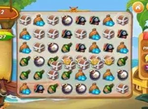 Sunny Shore Tile Swap Puzzle